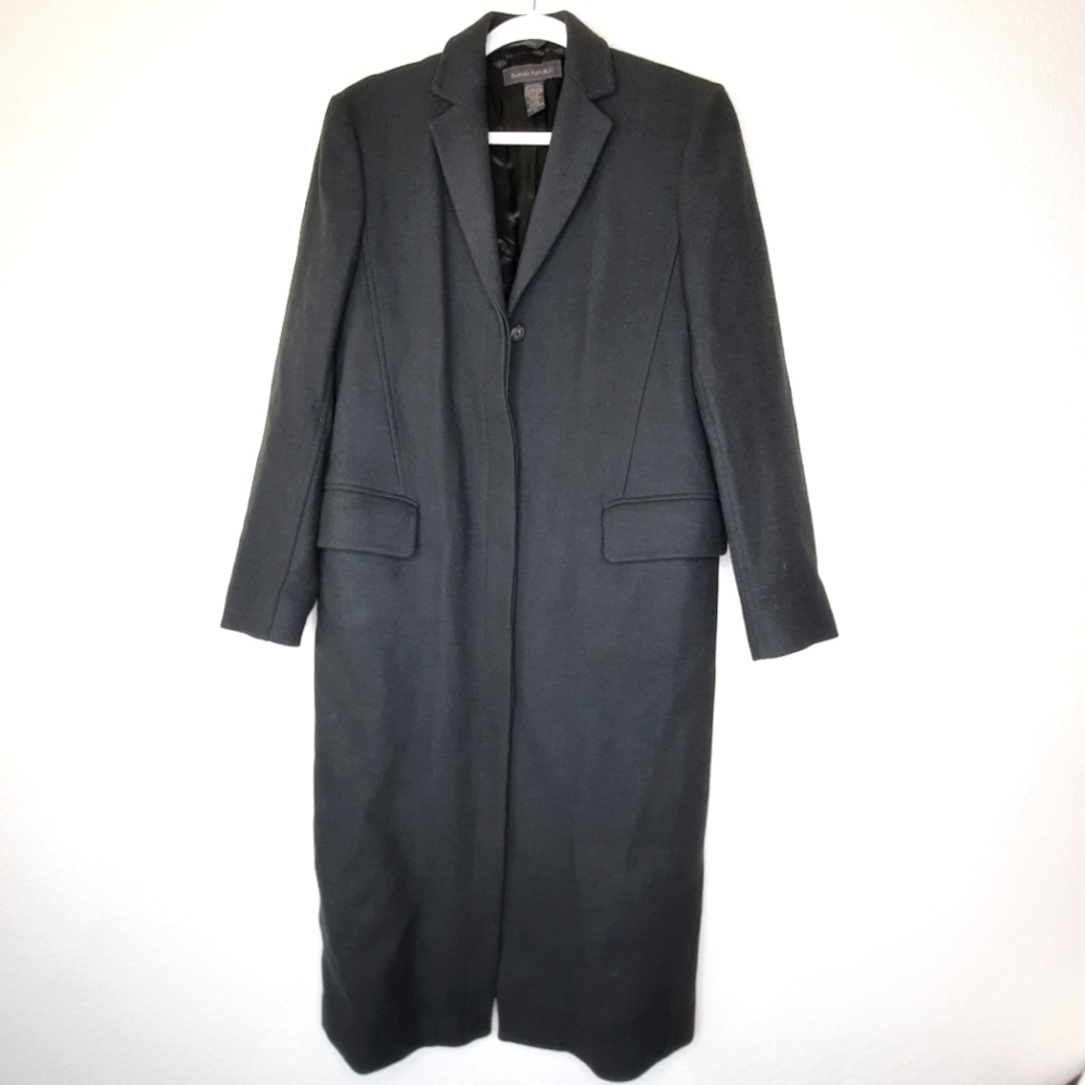 Vintage Banana Republic Green Wool Trench Coat M